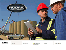 Tablet Screenshot of nodakoilfieldservices.com